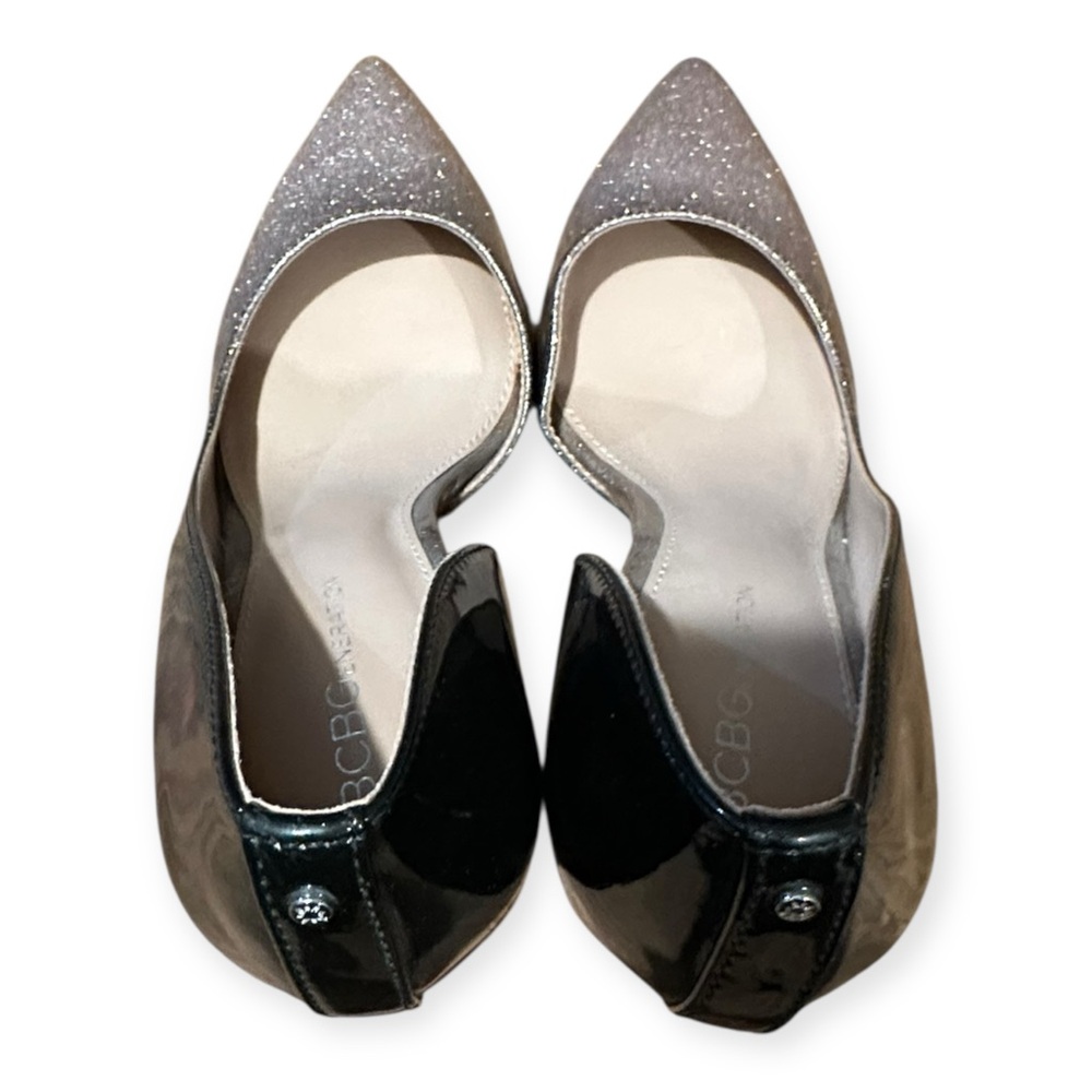 NWOT BCBGeneration Pink Silver-Glitter Ombre Pointed Toe D'Orsay Pumps, 8 - Picture 4 of 13